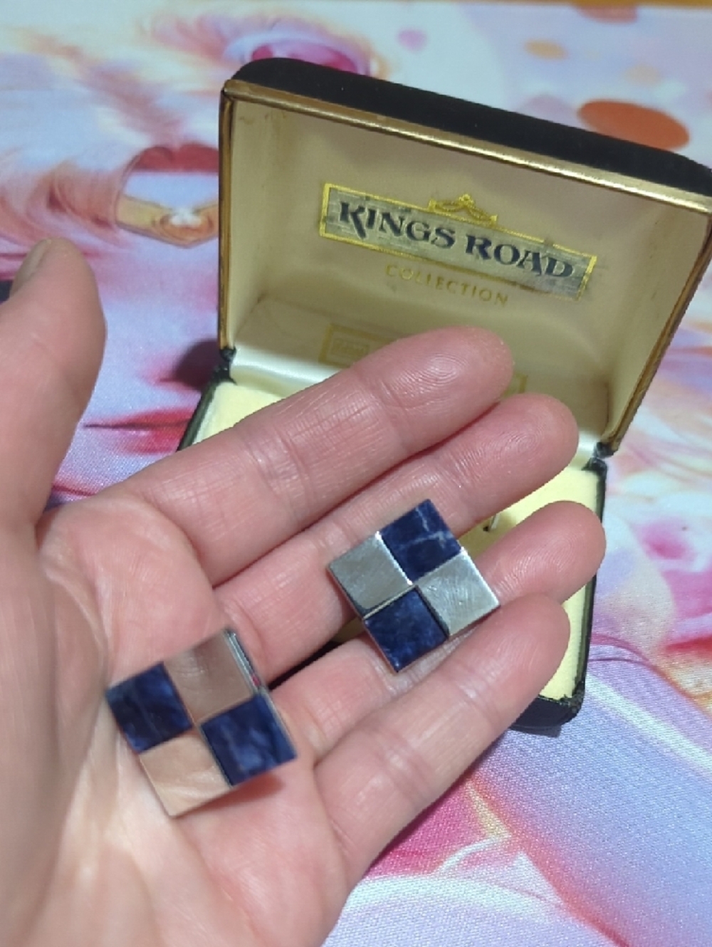 Vintage Kings Road Lapis Lazuli Cufflinks – Sears Men’s Store - Picture 7 of 15